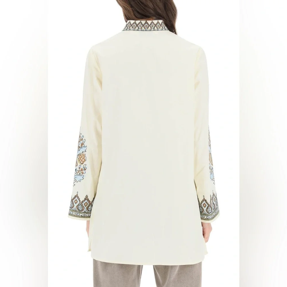 NWT Tory Burch Embroidered Cotton Tunic Size M
